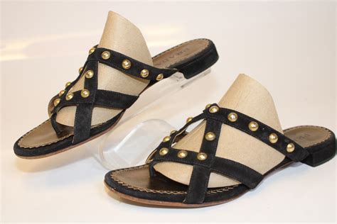 black prada thong|prada studded pony skin sandals.